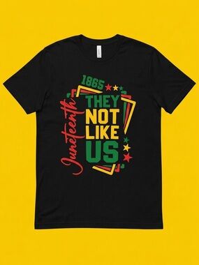 Juneteenth 'They Not Like Us' Graphic Tee - Black (2XL)
